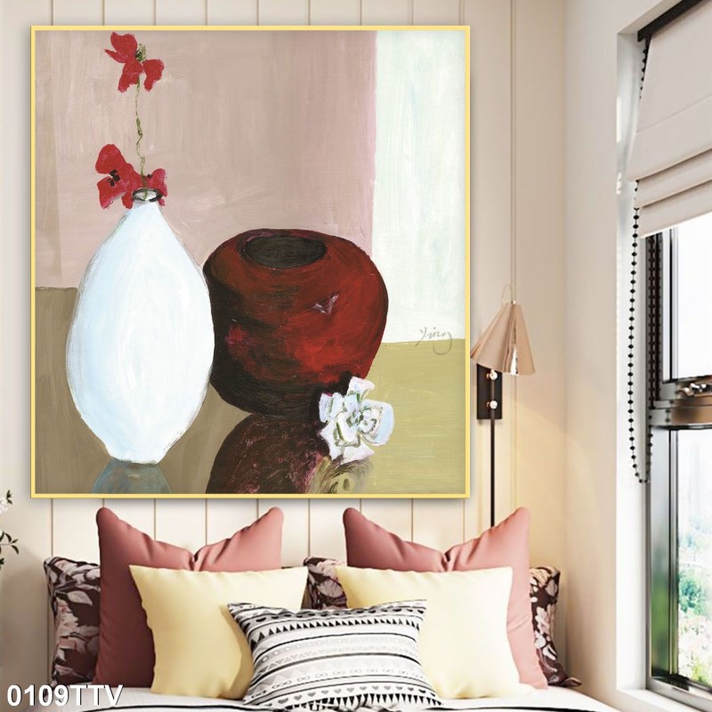 Tranh sơn dầu tĩnh vật hoa quả 0109TTV