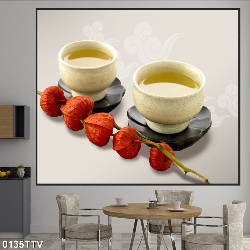 Tranh sơn dầu tĩnh vật hoa quả 0135TTV