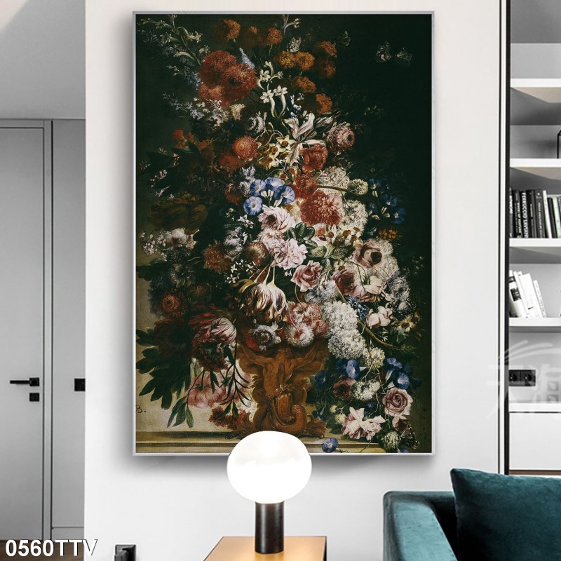 Tranh sơn dầu tĩnh vật hoa quả 0560TTV