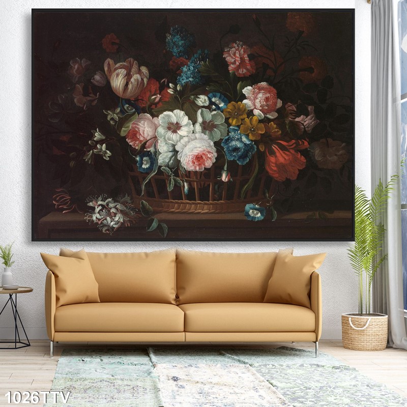 Tranh sơn dầu tĩnh vật hoa quả 1026TTV