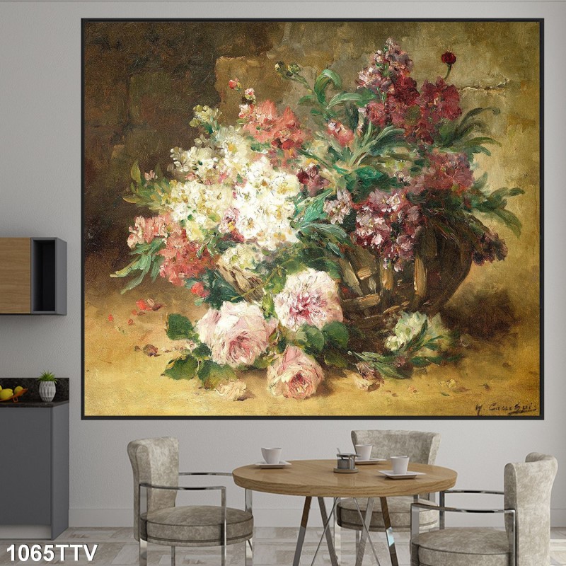 Tranh sơn dầu tĩnh vật hoa quả 1065TTV