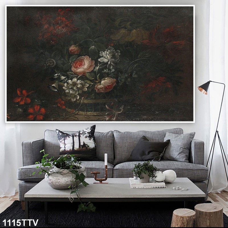 Tranh sơn dầu tĩnh vật hoa quả 1115TTV