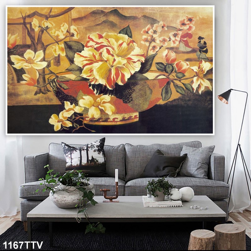 Tranh sơn dầu tĩnh vật hoa quả 1167TTV