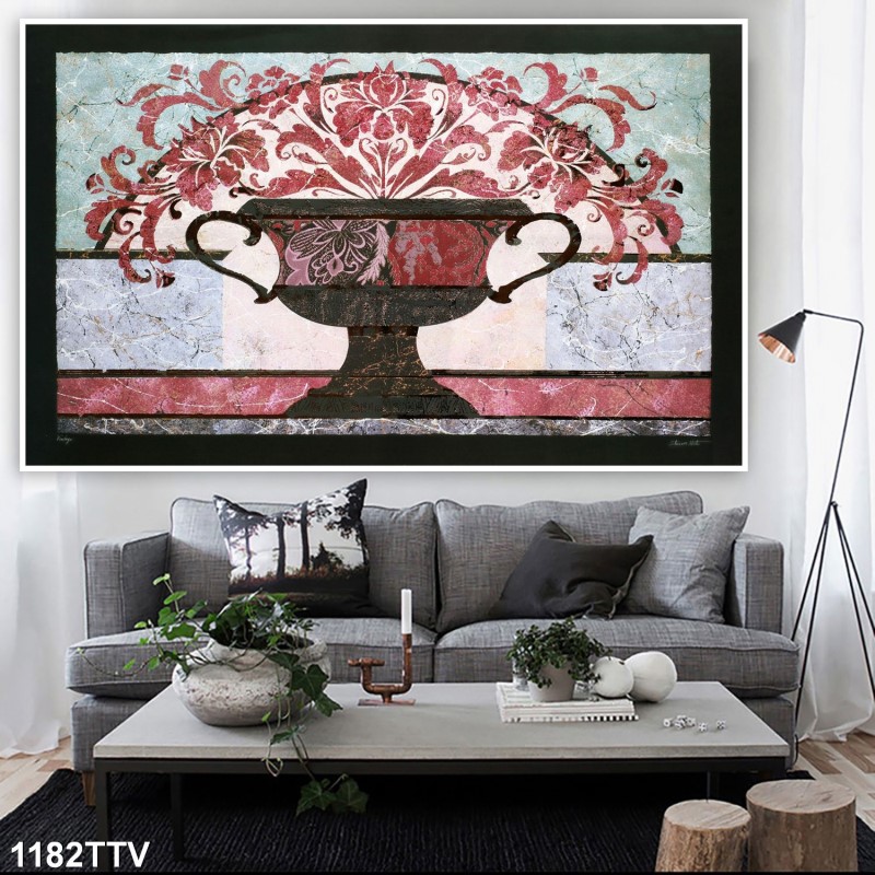 Tranh sơn dầu tĩnh vật hoa quả 1182TTV