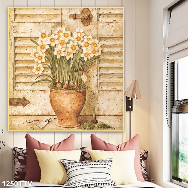 Tranh sơn dầu tĩnh vật hoa quả 1250TTV