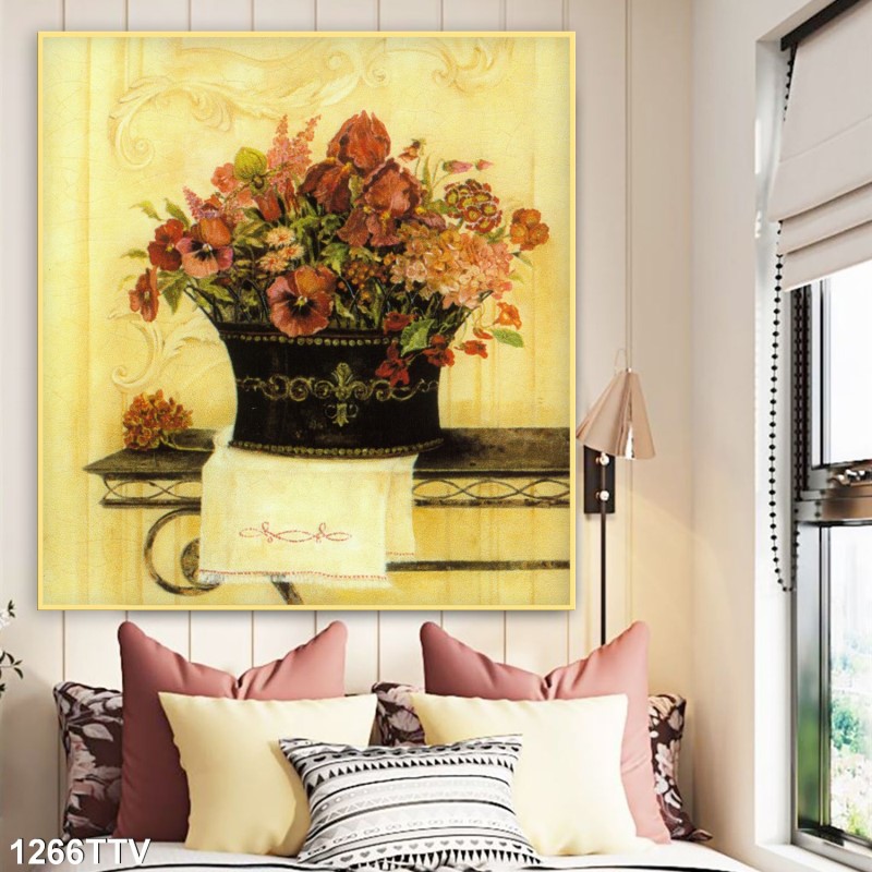 Tranh sơn dầu tĩnh vật hoa quả 1266TTV