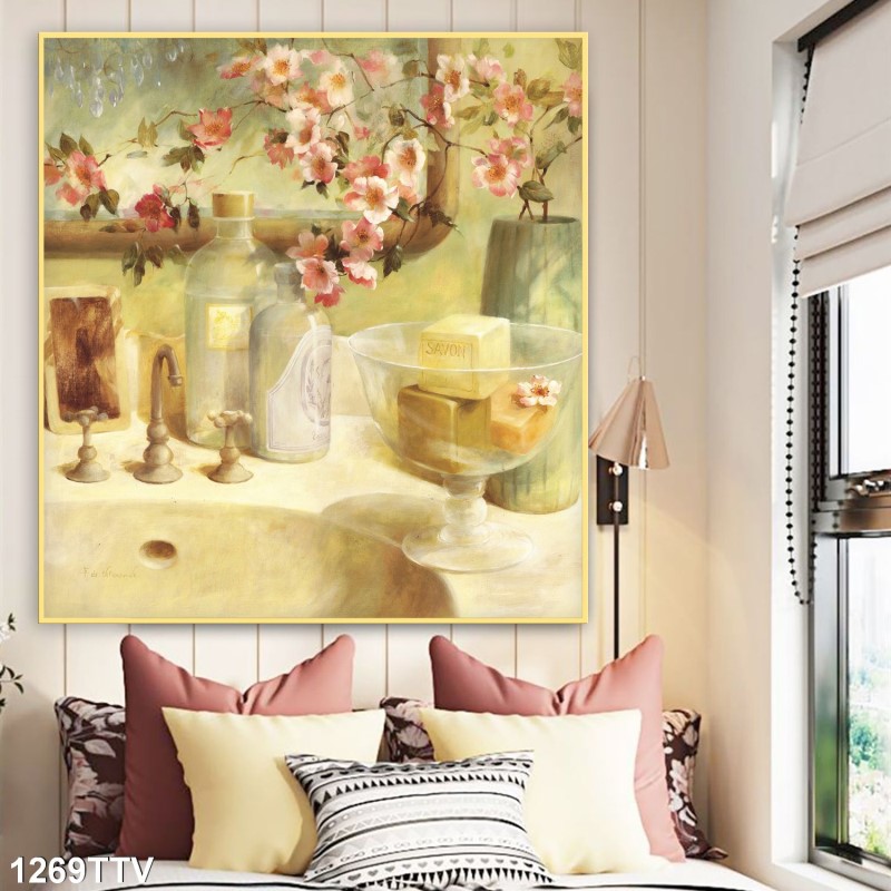 Tranh sơn dầu tĩnh vật hoa quả 1269TTV