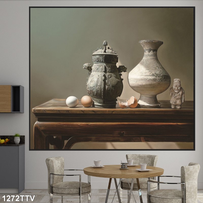 Tranh sơn dầu tĩnh vật hoa quả 1272TTV