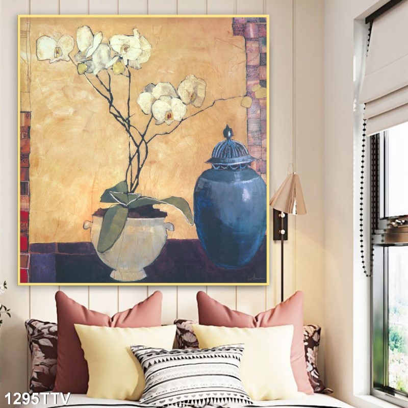 Tranh sơn dầu tĩnh vật hoa quả 1295TTV
