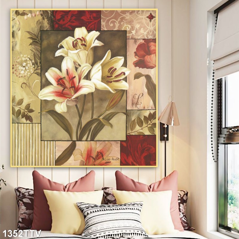 Tranh sơn dầu tĩnh vật hoa quả 1352TTV
