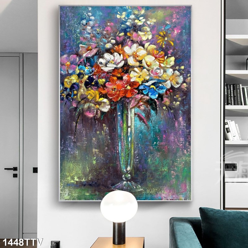 Tranh sơn dầu tĩnh vật hoa quả 1448TTV