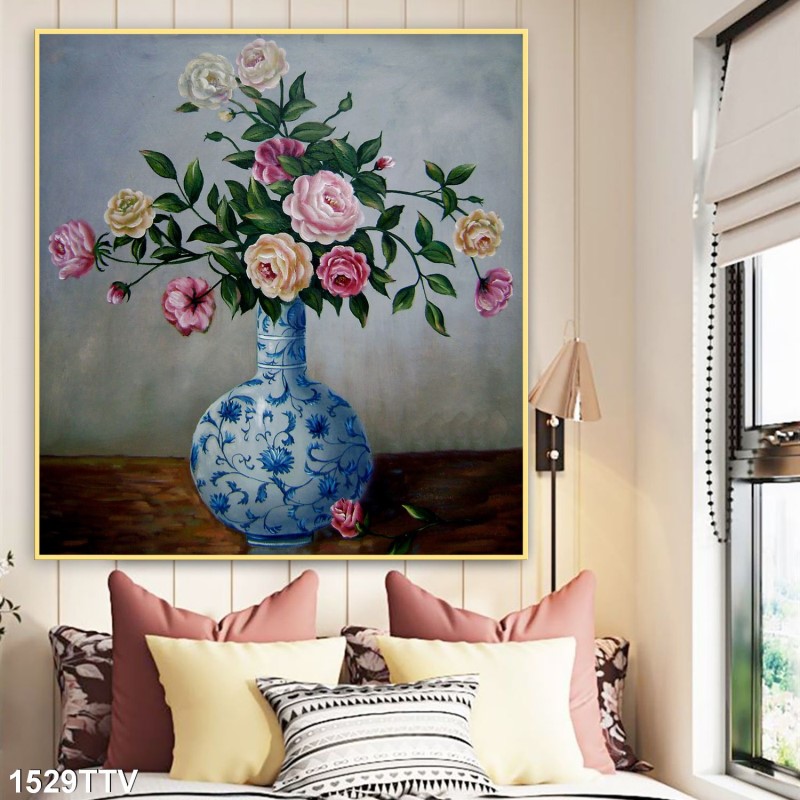 Tranh sơn dầu tĩnh vật hoa quả 1529TTV