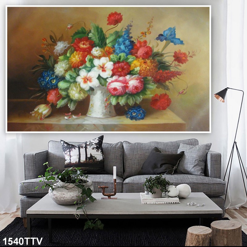 Tranh sơn dầu tĩnh vật hoa quả 1540TTV