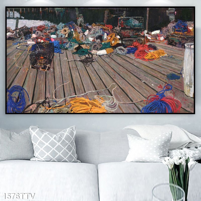 Tranh sơn dầu tĩnh vật hoa quả 1576TTV