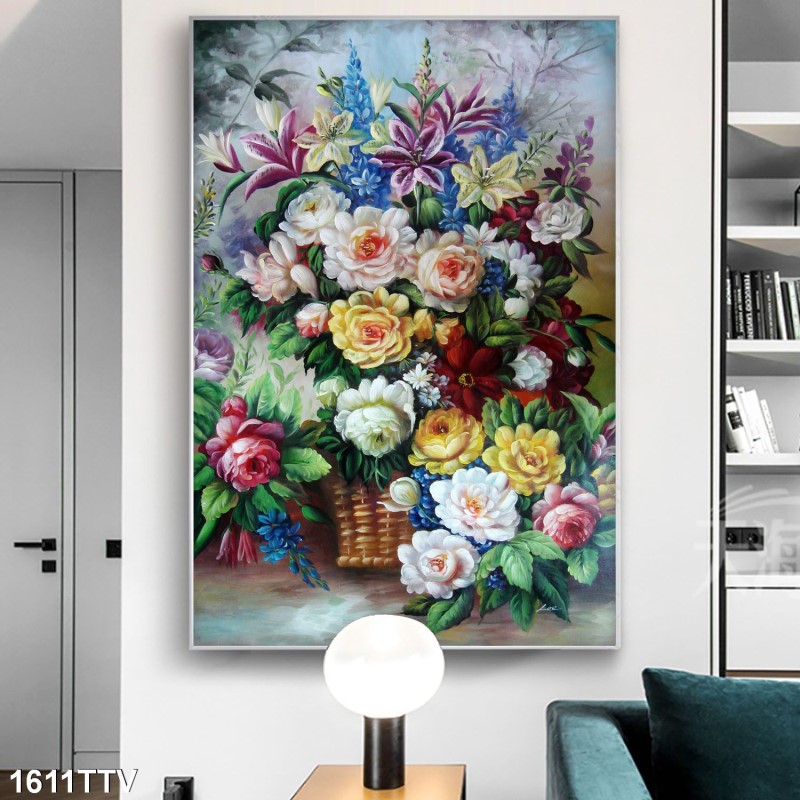 Tranh sơn dầu tĩnh vật hoa quả 1611TTV