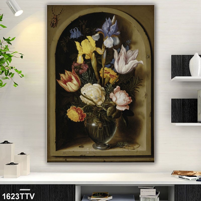 Tranh sơn dầu tĩnh vật hoa quả 1623TTV
