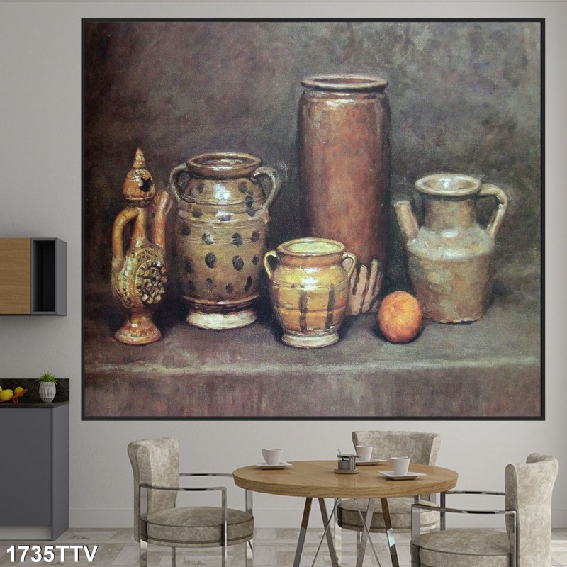 Tranh sơn dầu tĩnh vật hoa quả 1735TTV