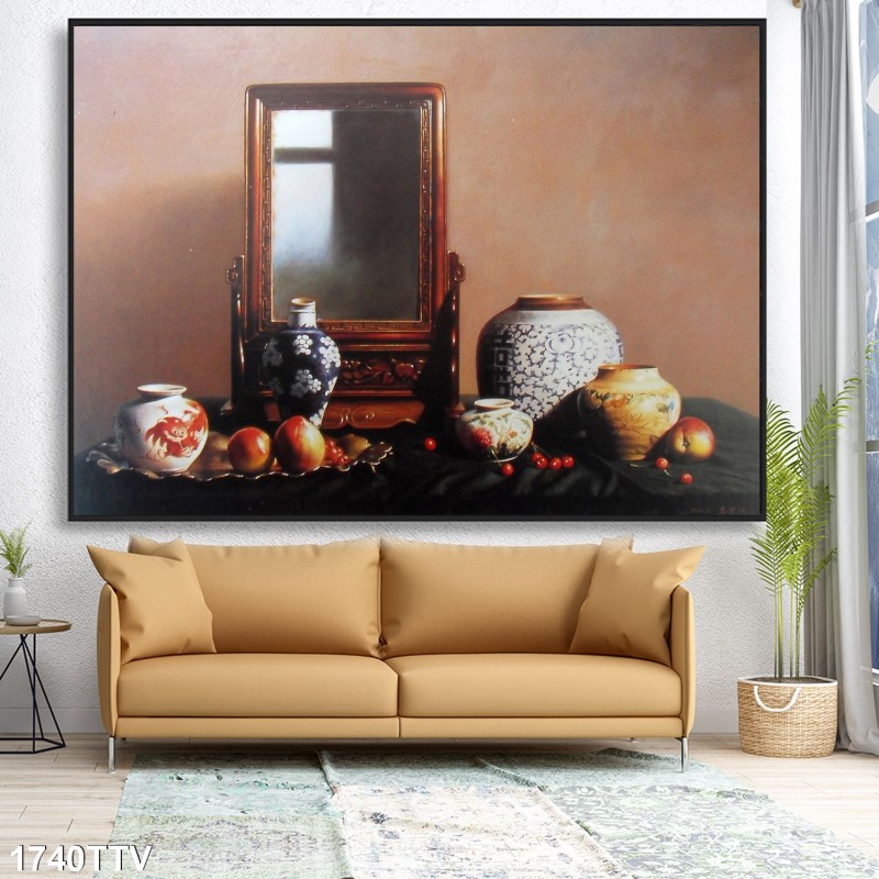Tranh sơn dầu tĩnh vật hoa quả 1740TTV