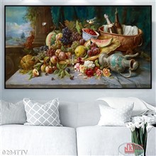 Mẫu Tranh sơn dầu tĩnh vật hoa quả mã số 0294TTV