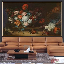 Mẫu Tranh sơn dầu tĩnh vật hoa quả mã số 0300TTV