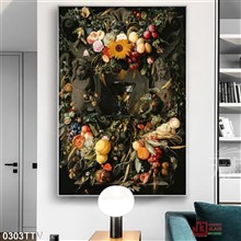 Mẫu Tranh sơn dầu tĩnh vật hoa quả mã số 0303TTV