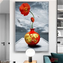 Mẫu Tranh sơn dầu tĩnh vật hoa quả mã số 0320TTV