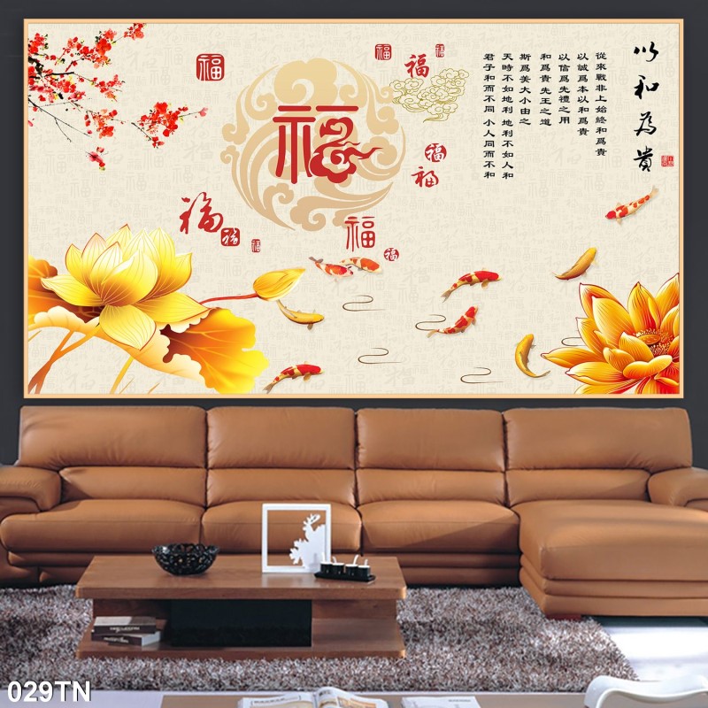 Tranh giả ngọc, điêu khắc gỗ 029TN