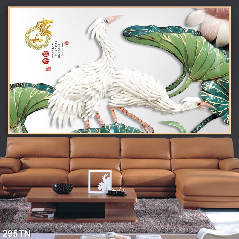 Tranh giả ngọc, điêu khắc gỗ 295TN