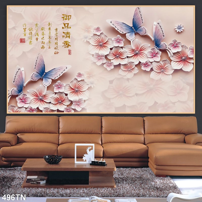 Tranh giả ngọc, điêu khắc gỗ 496TN