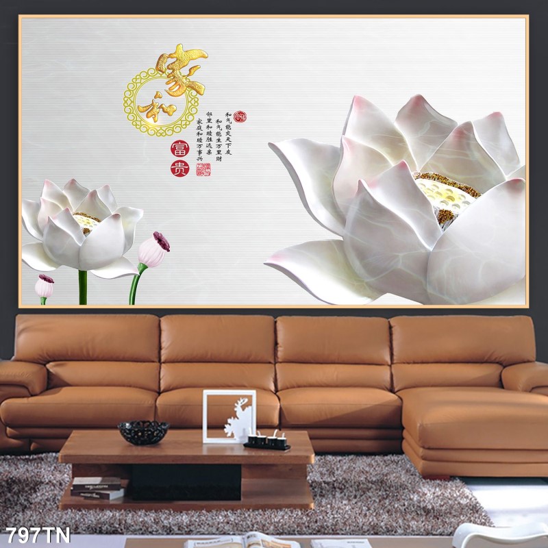 Tranh giả ngọc, điêu khắc gỗ 797TN
