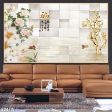 Mẫu Tranh giả ngọc, điêu khắc gỗ mã số 224TN