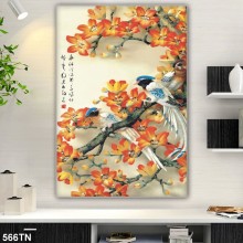 Mẫu Tranh giả ngọc, điêu khắc gỗ mã số 566TN