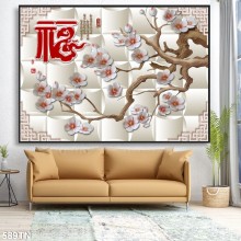 Mẫu Tranh giả ngọc, điêu khắc gỗ mã số 589TN