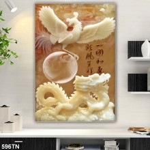 Mẫu Tranh giả ngọc, điêu khắc gỗ mã số 596TN