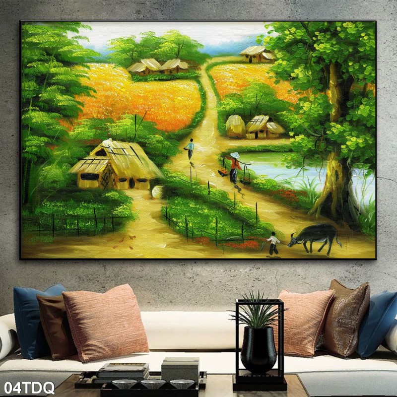 Tranh làng quê Việt nam 04TDQ