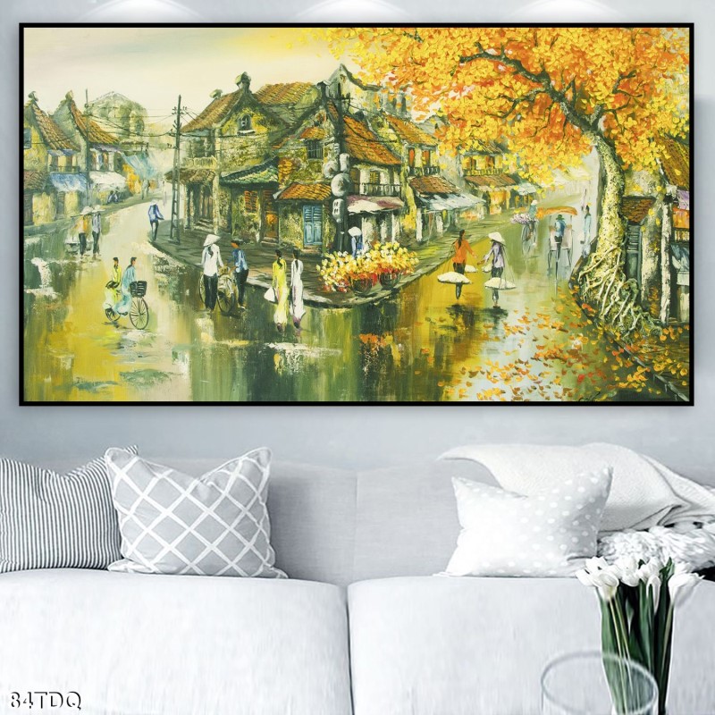 Tranh làng quê Việt nam 84TDQ