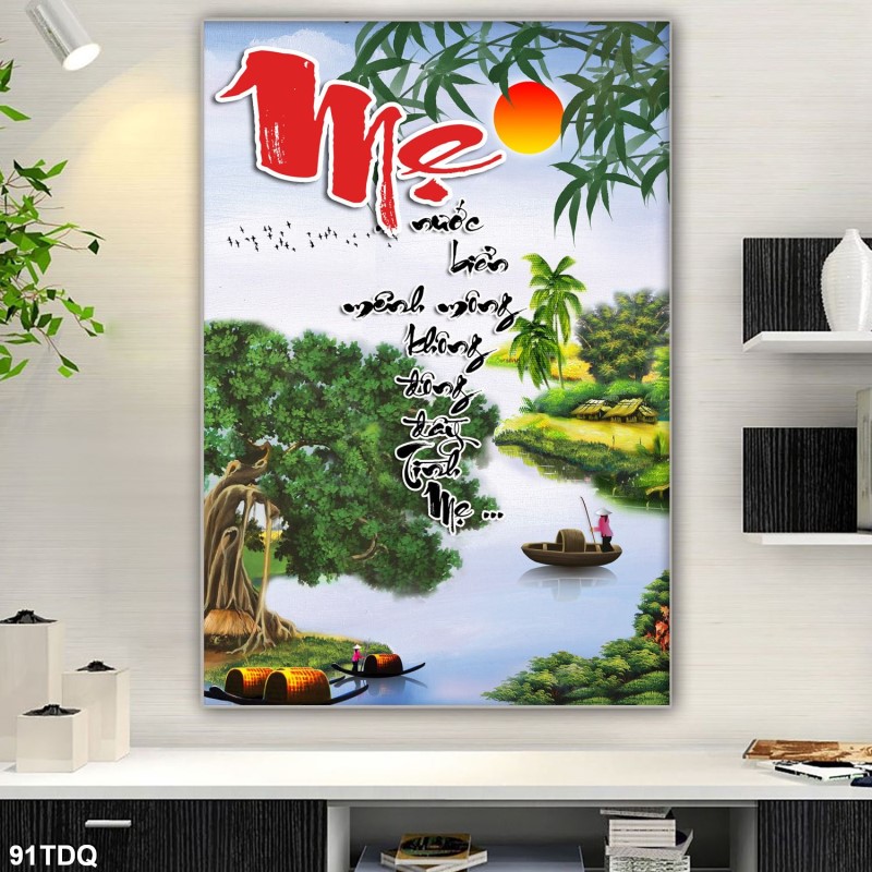 Tranh làng quê Việt nam 91TDQ