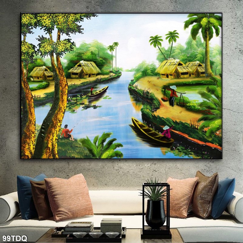 Tranh làng quê Việt nam 99TDQ