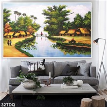Mẫu Tranh làng quê Việt nam mã số 32TDQ
