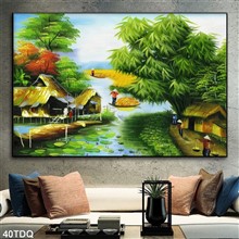 Mẫu Tranh làng quê Việt nam mã số 40TDQ