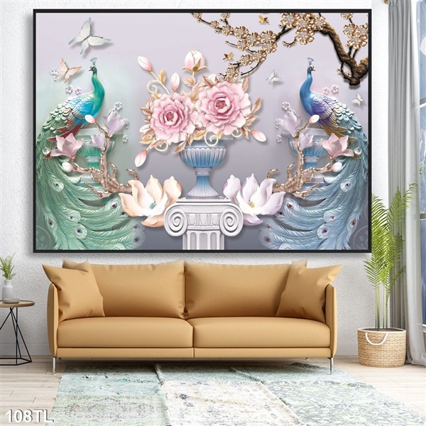 Tranh lụa 3D 108TL