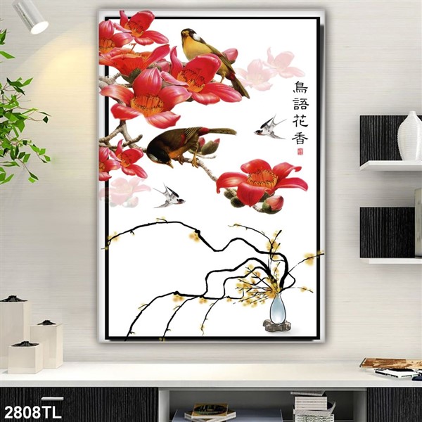 Tranh lụa 3D 2808TL