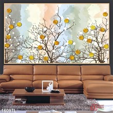 Mẫu Tranh lụa 3D mã số 1609TL