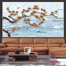 Mẫu Tranh lụa 3D mã số 1619TL