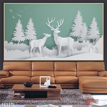 Mẫu Tranh lụa 3D mã số 1633TL