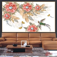 Mẫu Tranh lụa 3D mã số 176TL