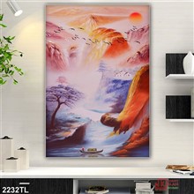 Mẫu Tranh lụa 3D mã số 2232TL