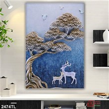 Mẫu Tranh lụa 3D mã số 2474TL