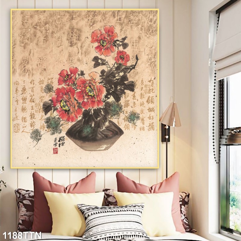 Tranh thác nước, phong thủy 1188TTN