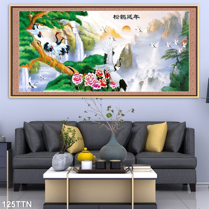 Tranh thác nước, phong thủy 125TTN